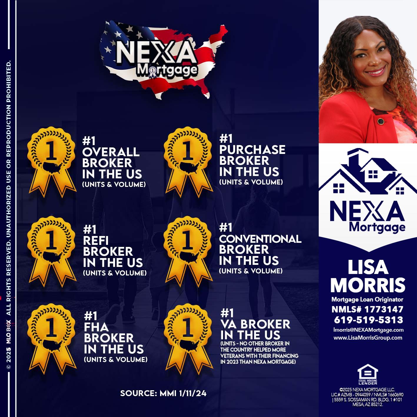 #1 - Lisa Morris -Mortgage Loan Officer