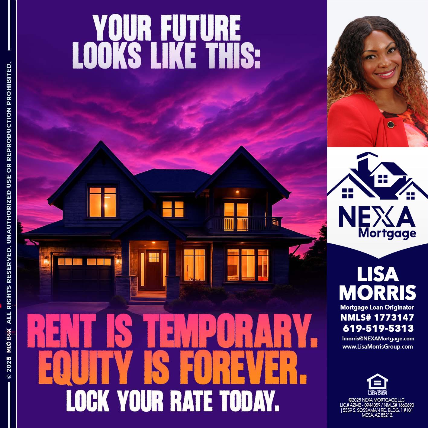 YOUR FUTURE - Lisa Morris -Mortgage Loan Officer
