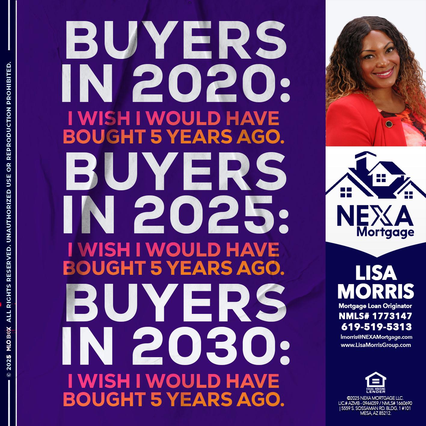 BUYERS IN 2020 - Lisa Morris -Mortgage Loan Officer