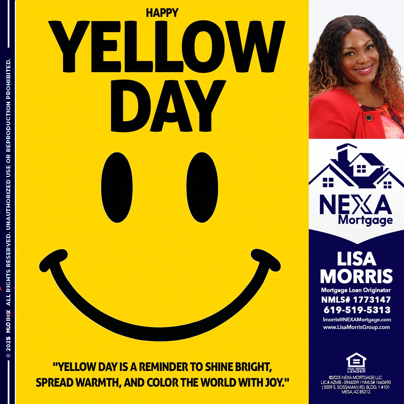 YELLOW DAY - Lisa Morris -Mortgage Loan Officer
