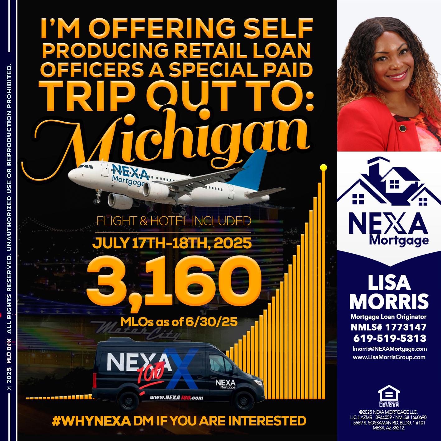 MICHIGAN TRIP - Lisa Morris -Mortgage Loan Officer