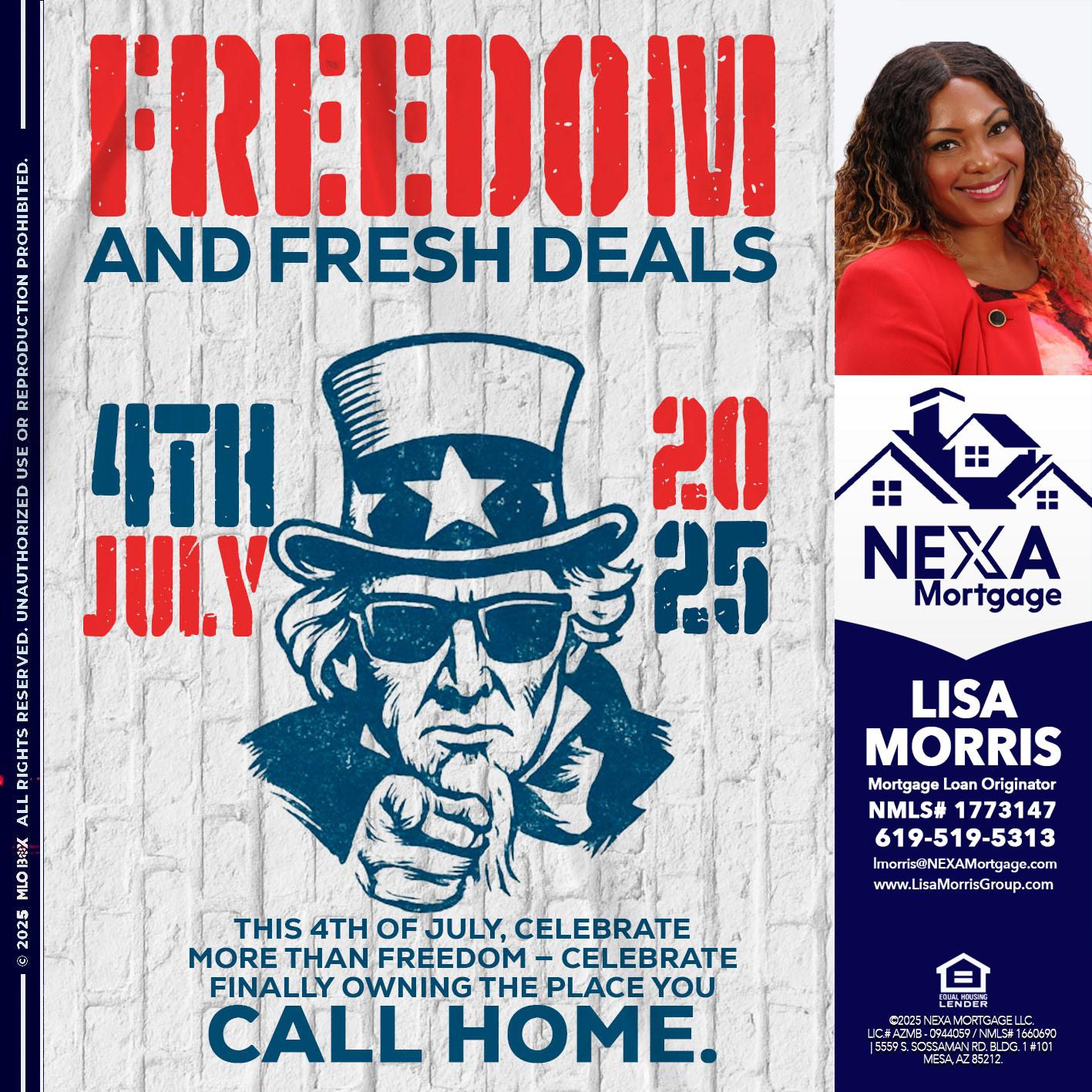FREEDOM - Lisa Morris -Mortgage Loan Officer