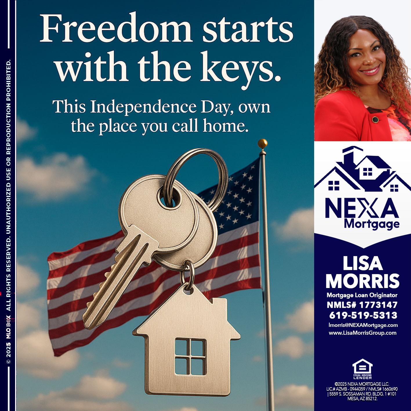FREEDOM STARTS - Lisa Morris -Mortgage Loan Officer