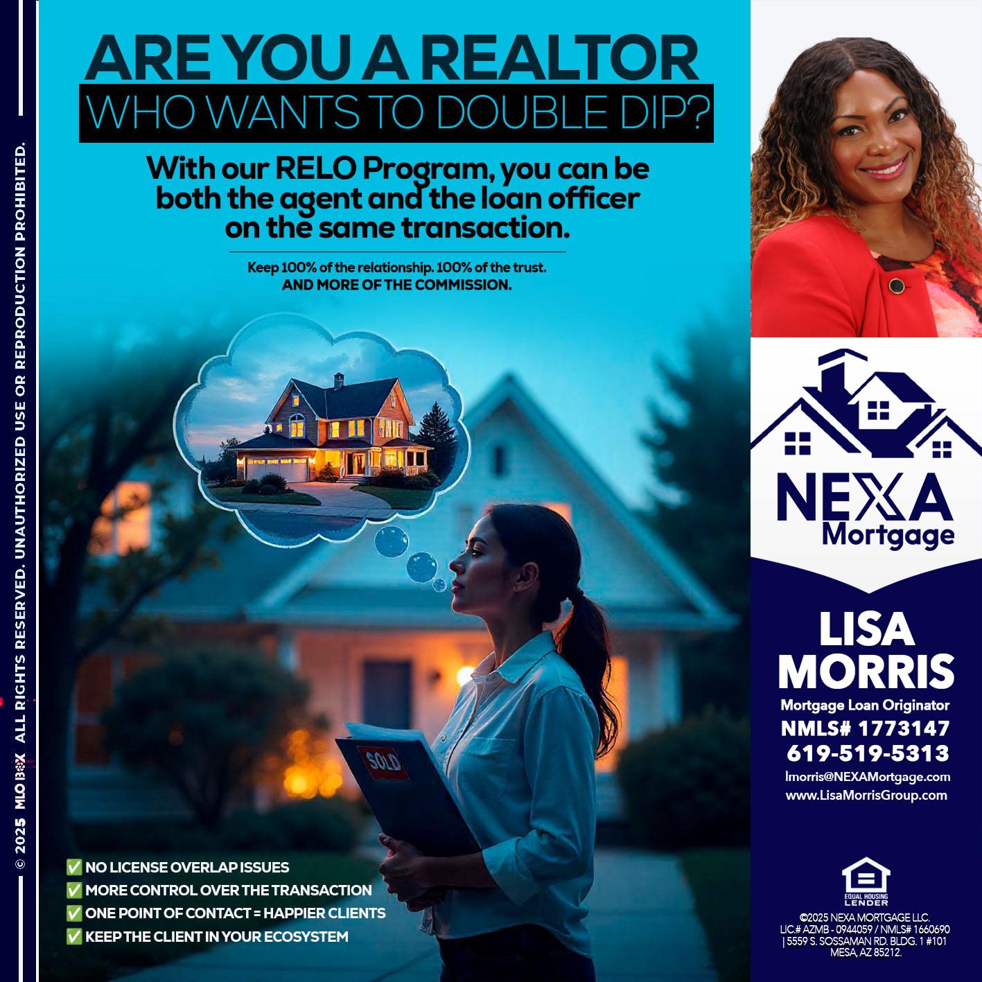 Are you a Realtor? - Lisa Morris -Mortgage Loan Officer