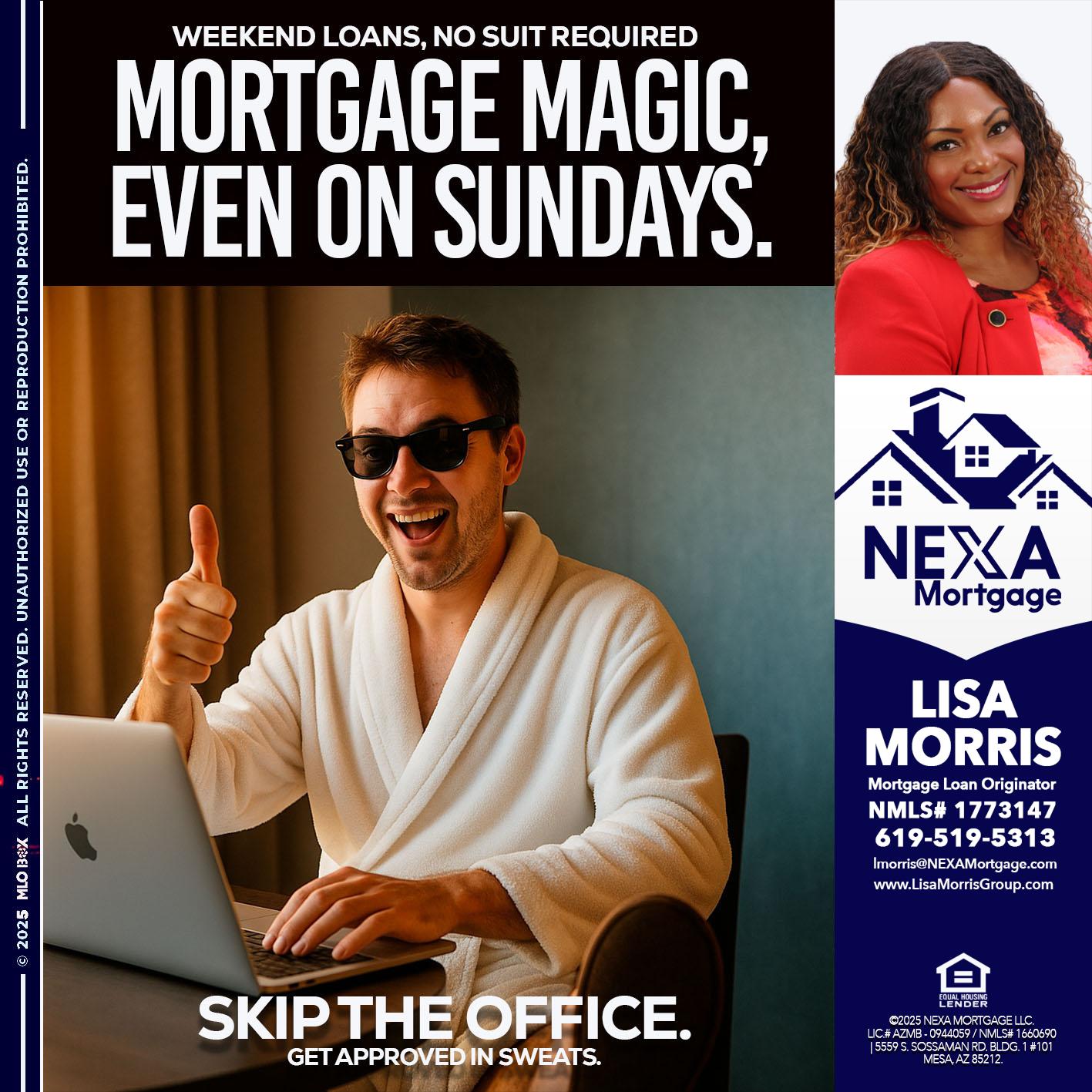 MORTGAGE MAGICS - Lisa Morris -Mortgage Loan Officer