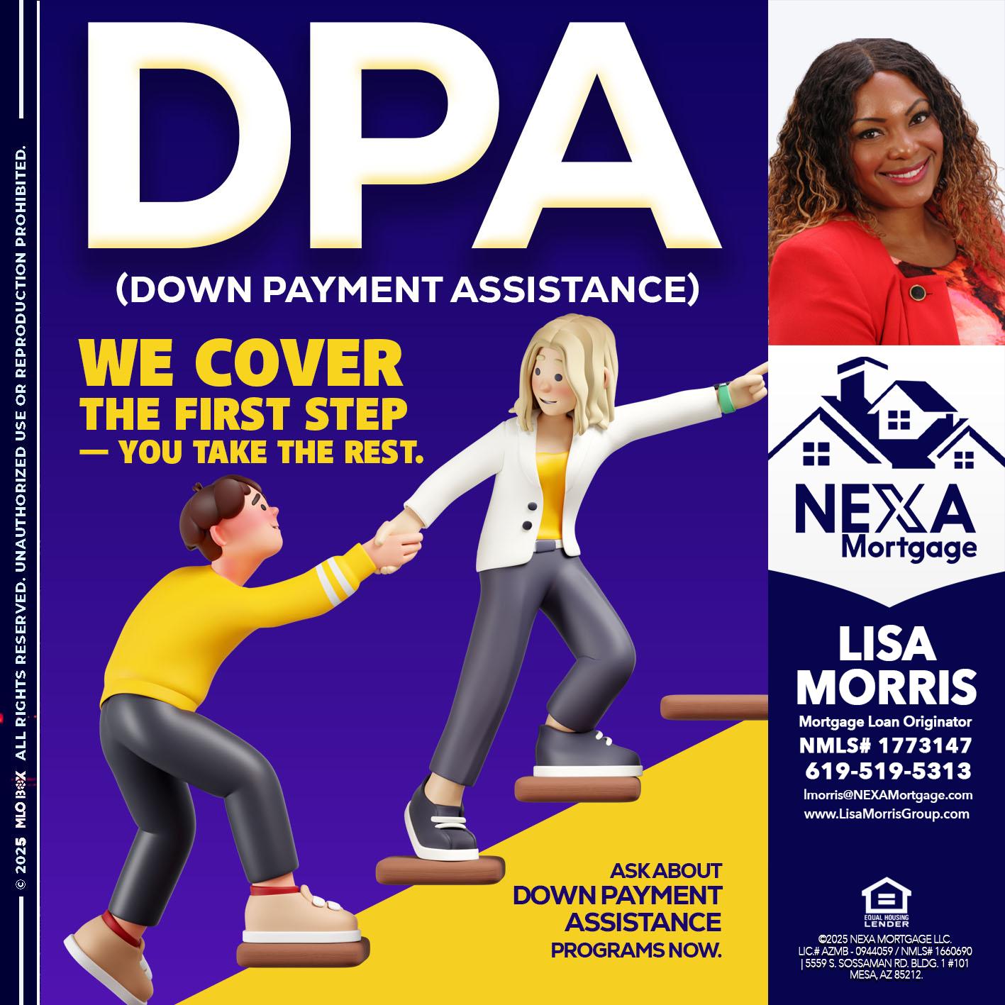 DPA LOANS - Lisa Morris -Mortgage Loan Officer