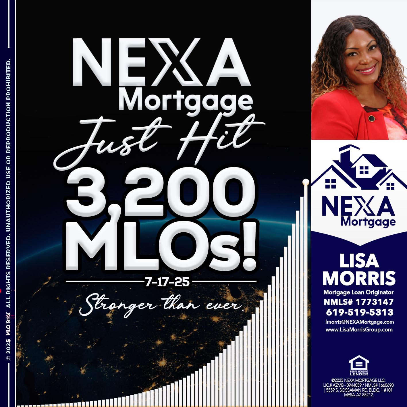 3200 MLOs - Lisa Morris -Mortgage Loan Officer