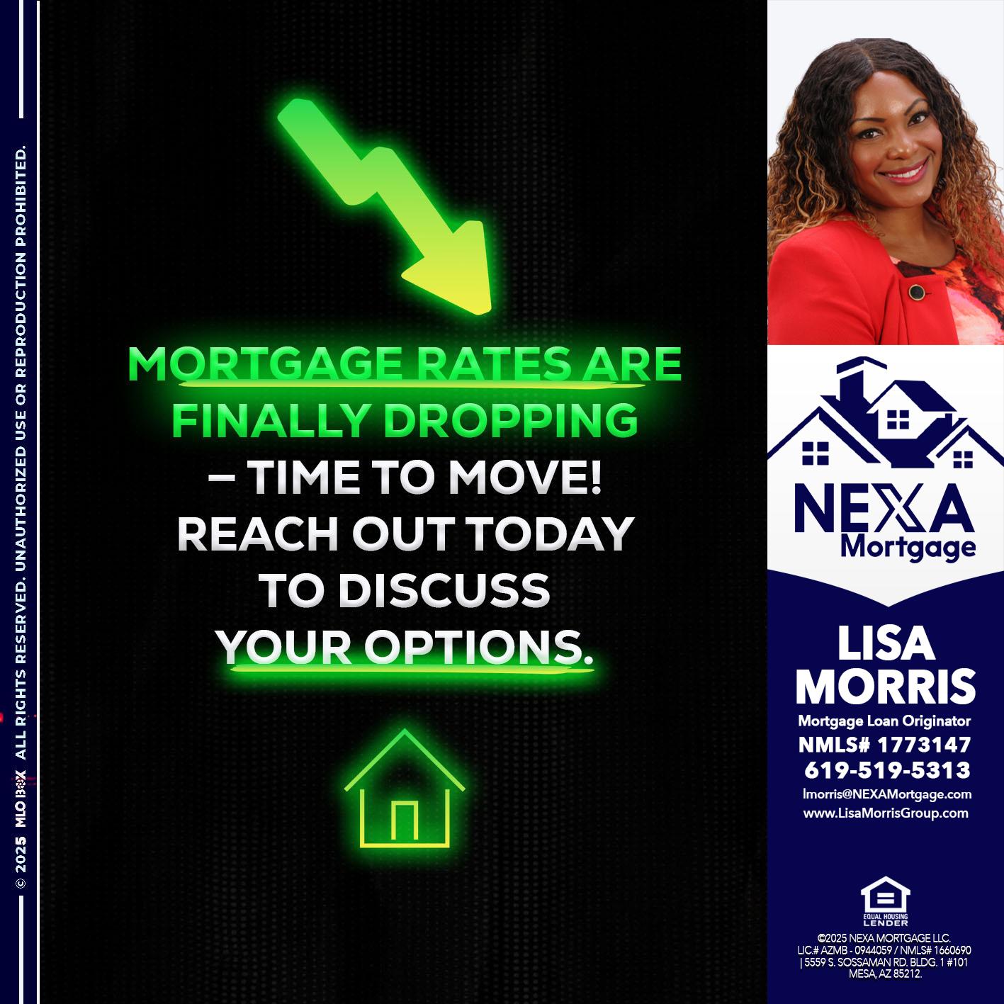 MORTGAGE RATES - Lisa Morris -Mortgage Loan Officer