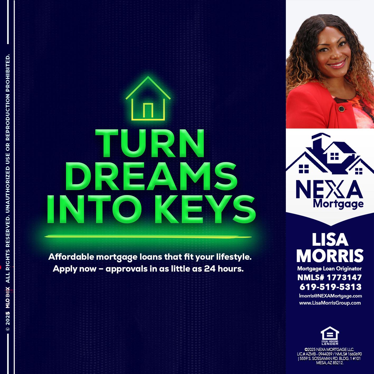 turn dreams - Lisa Morris -Mortgage Loan Officer