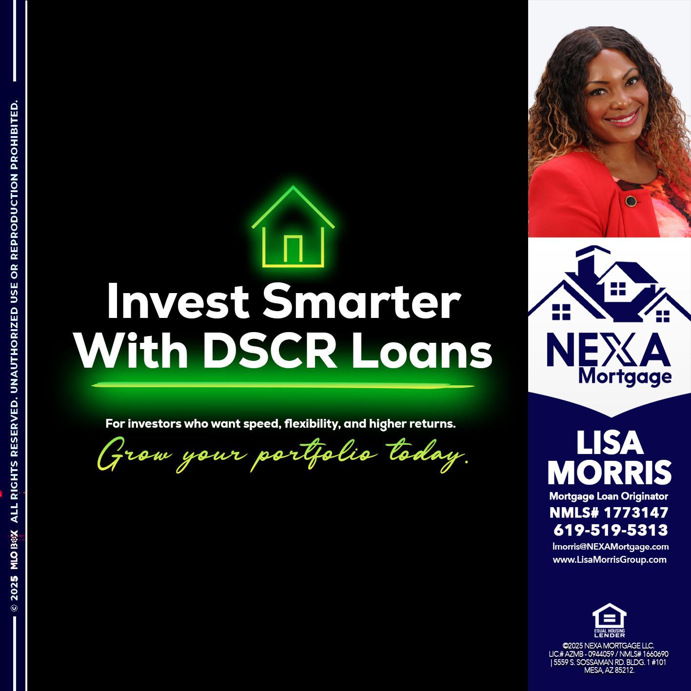 invest smarter - Lisa Morris -Mortgage Loan Officer