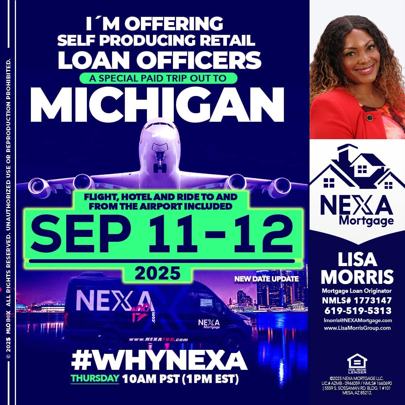 MICHIGAN TRIP - Lisa Morris -Mortgage Loan Officer