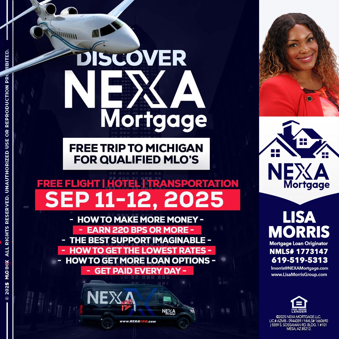 DISCOVER NEXA MORTGAGE - Lisa Morris -Mortgage Loan Officer