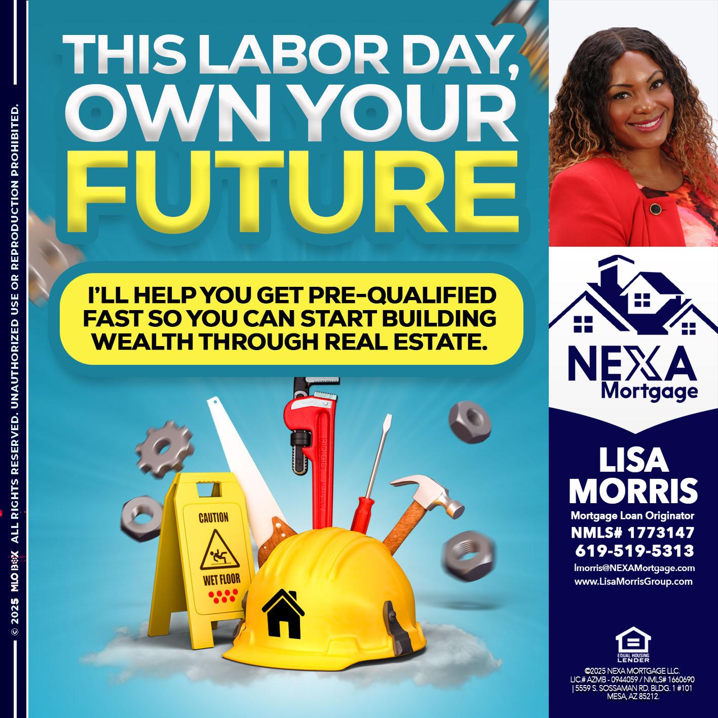 LABOR DAY - Lisa Morris -Mortgage Loan Officer