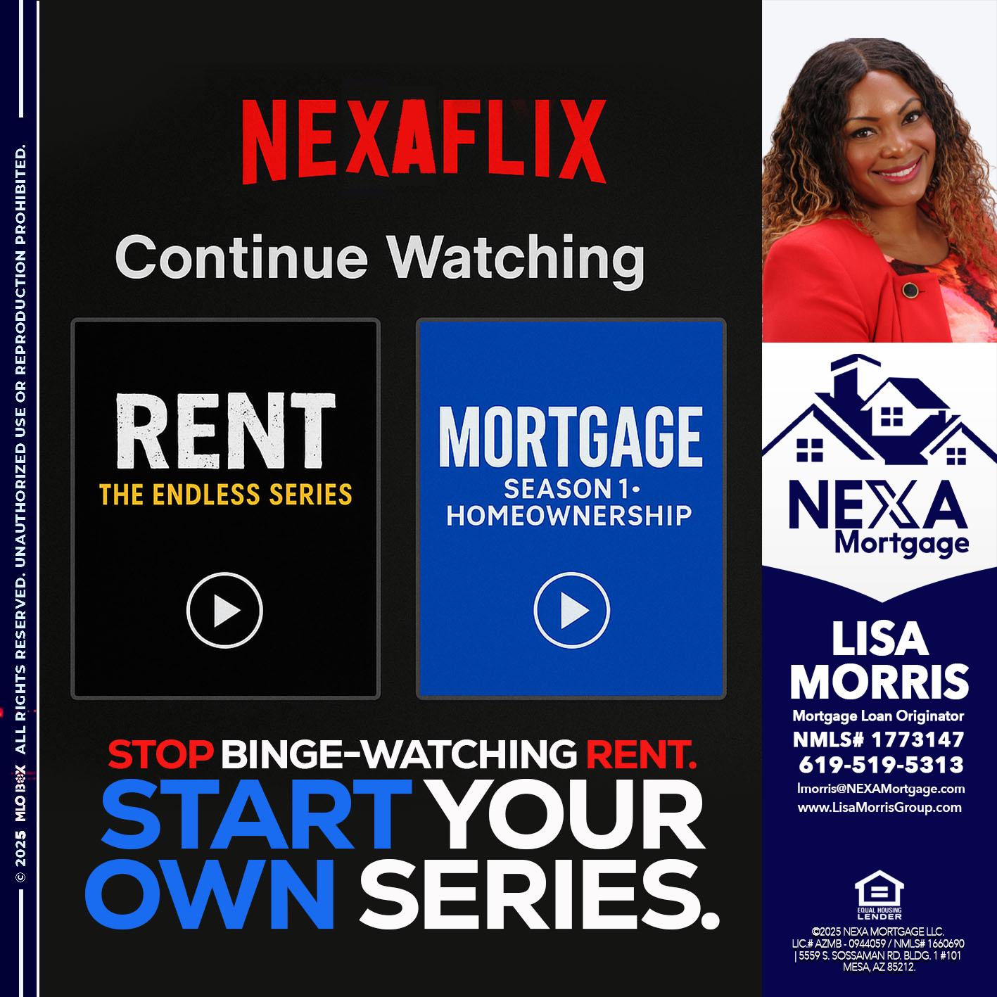 NEXAFLIX - Lisa Morris -Mortgage Loan Officer
