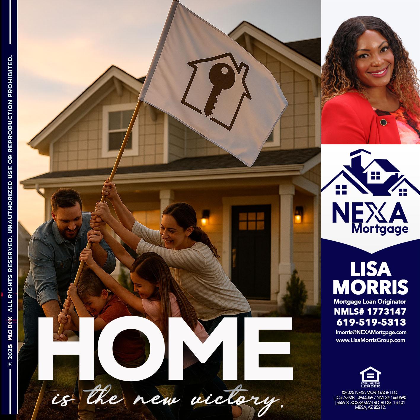 HOME IS - Lisa Morris -Mortgage Loan Officer