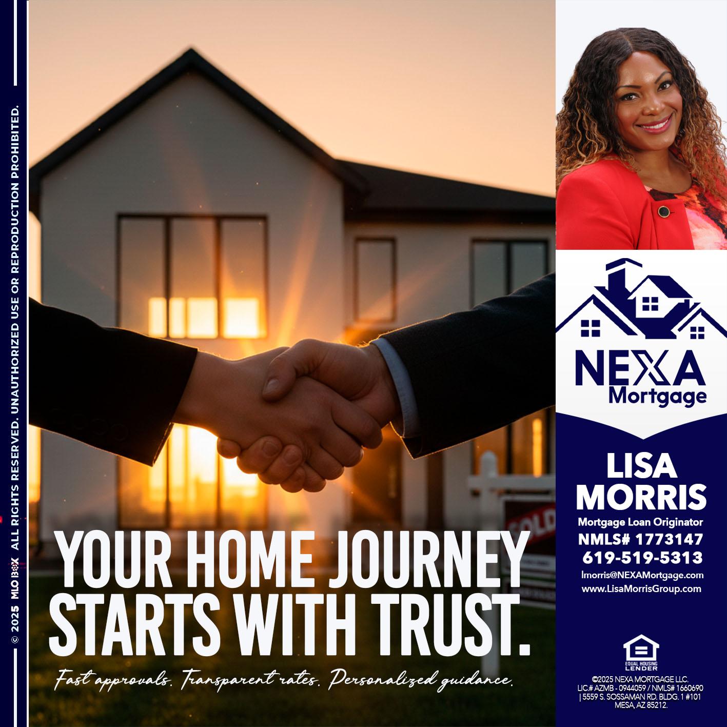 your home - Lisa Morris -Mortgage Loan Officer