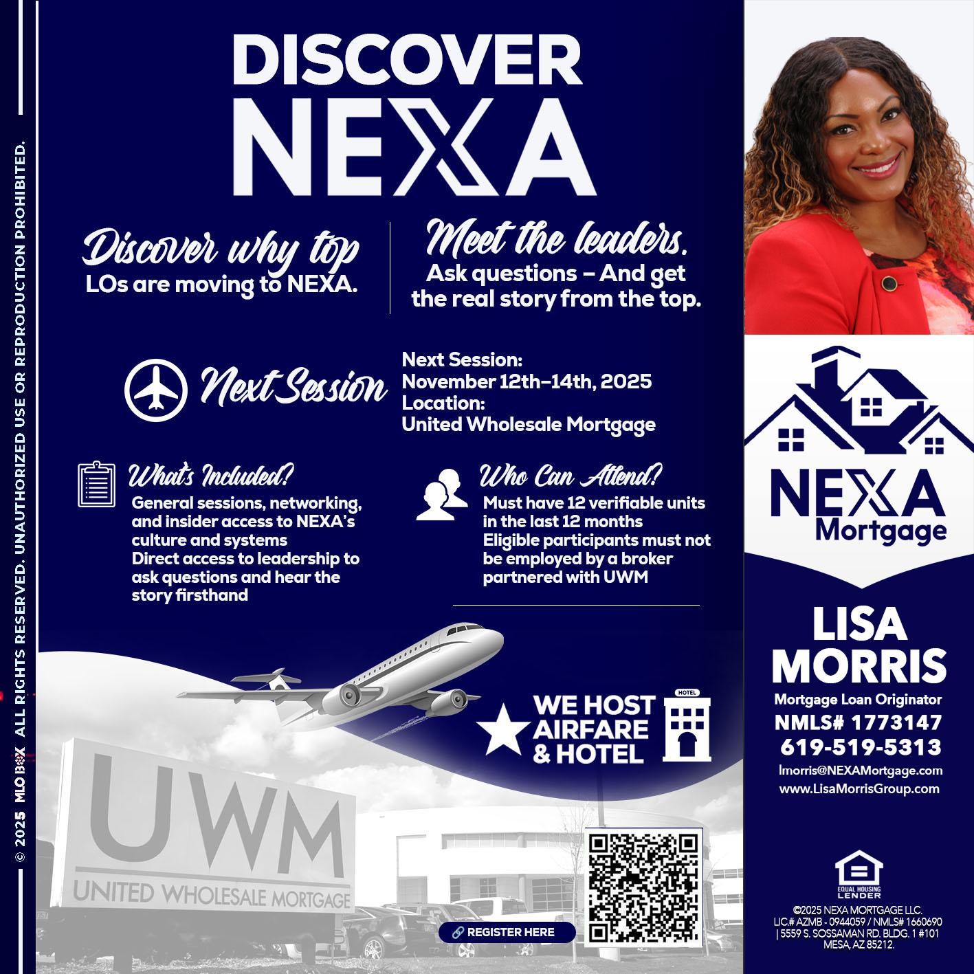 DISCOVER NEXA - Lisa Morris -Mortgage Loan Officer
