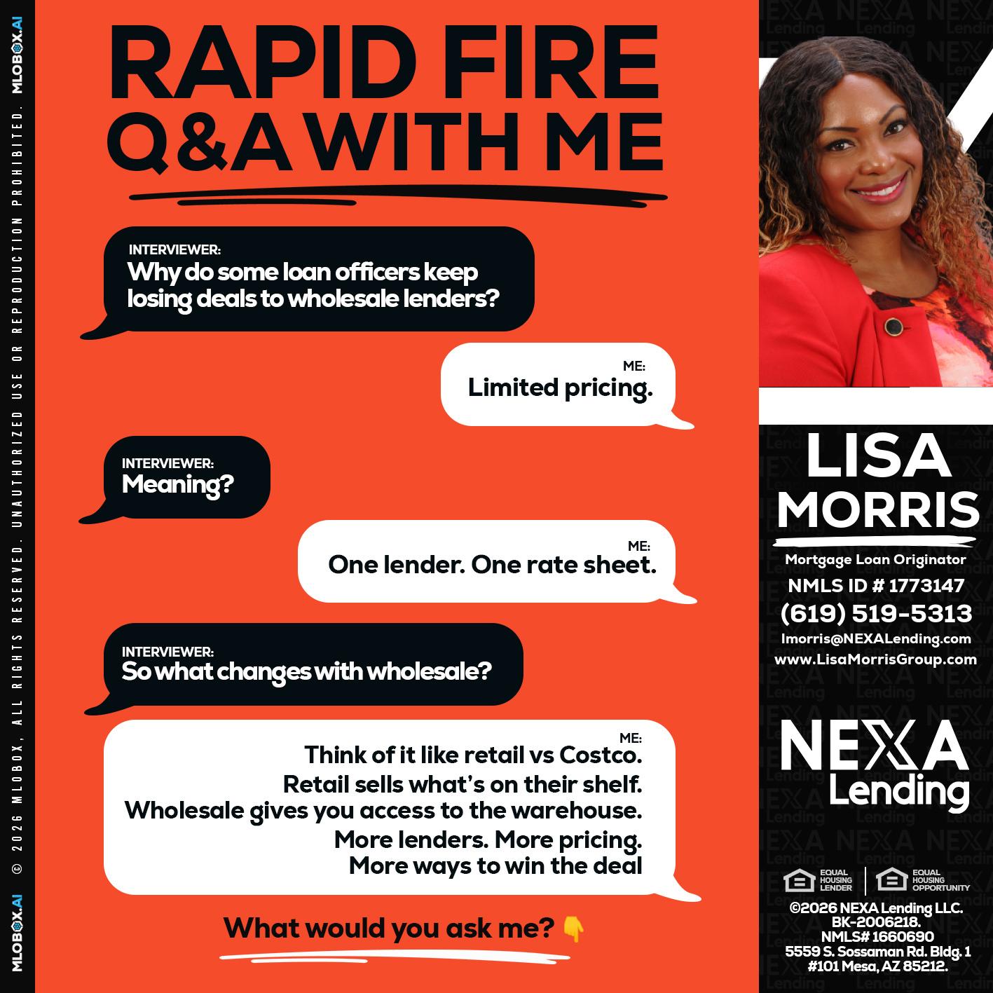 Q&A - Lisa Morris -Mortgage Loan Officer