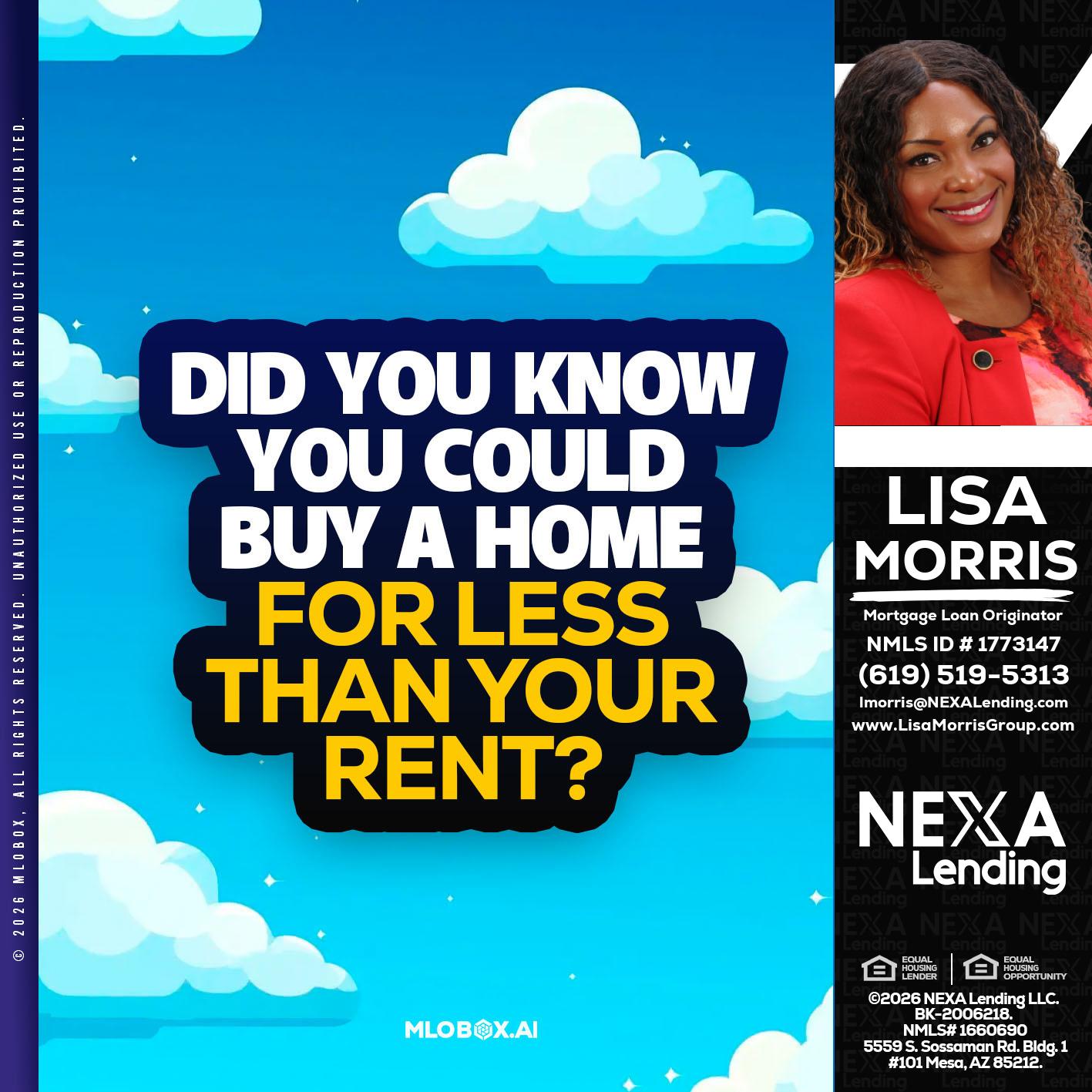 DID YOU KNOW - Lisa Morris -Mortgage Loan Officer