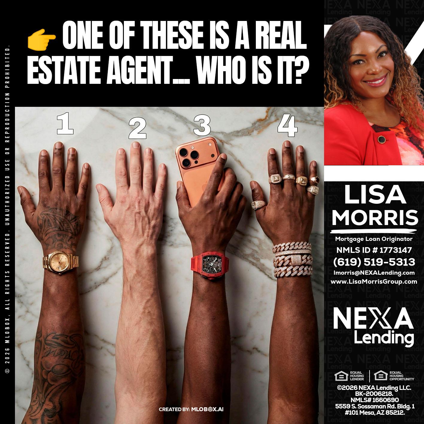 ONE OF THESE - Lisa Morris -Mortgage Loan Officer