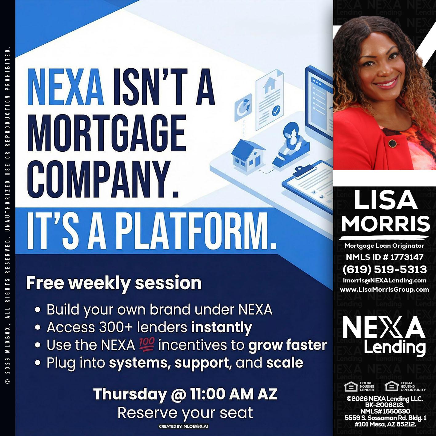 NEXA ISNT - Lisa Morris -Mortgage Loan Officer