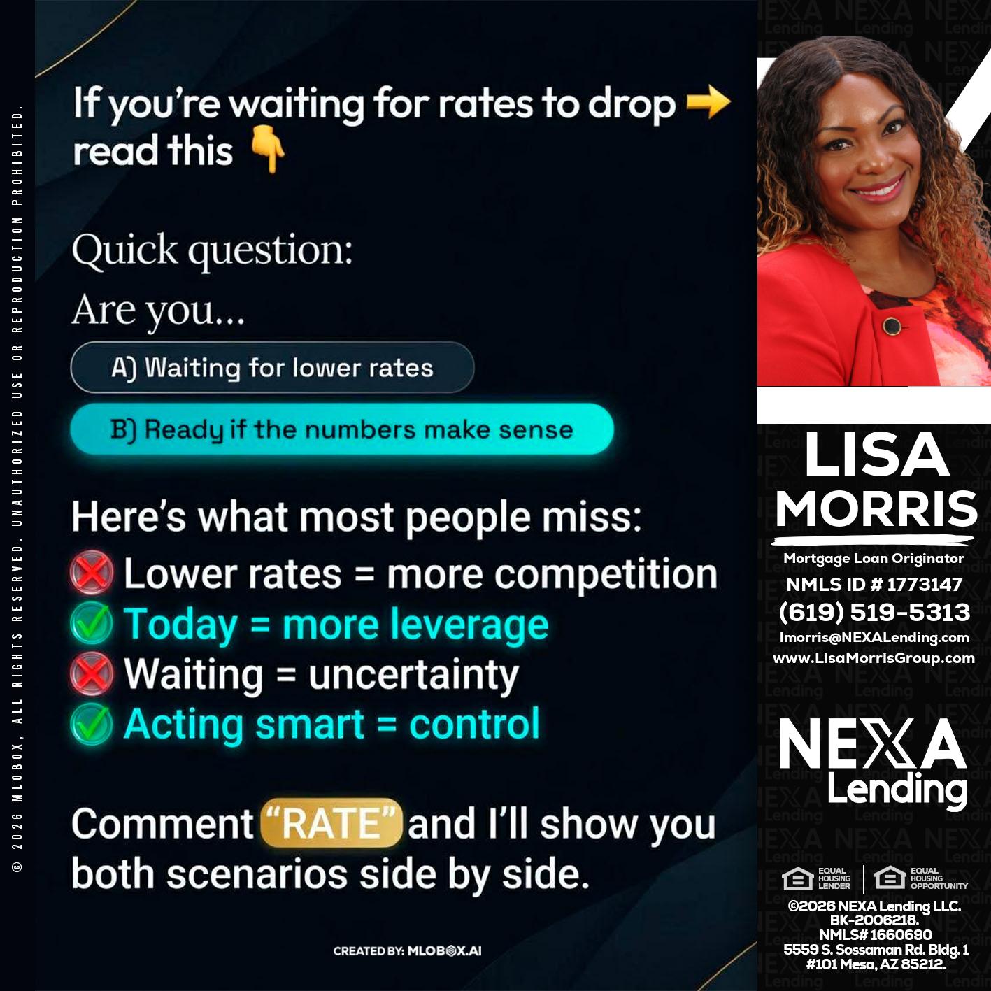 IF YOU ARE - Lisa Morris -Mortgage Loan Officer