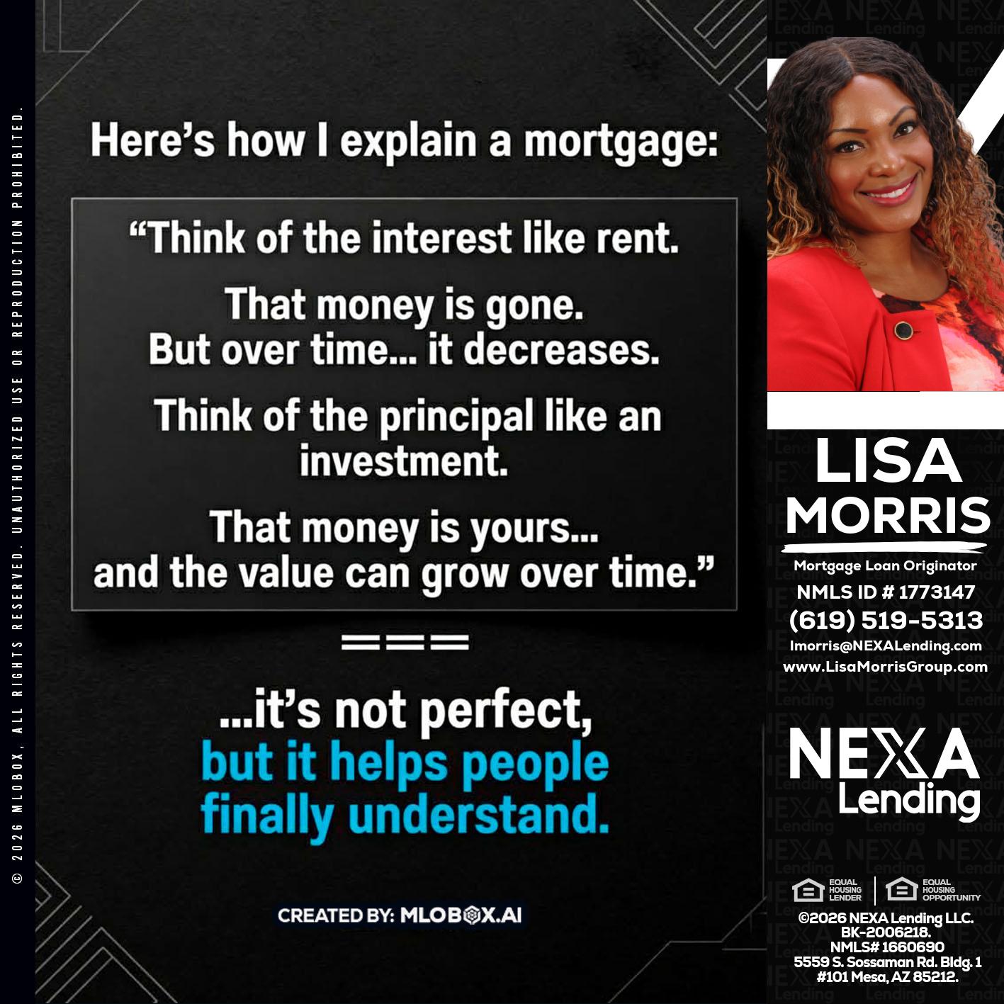 HERES NOW - Lisa Morris -Mortgage Loan Officer