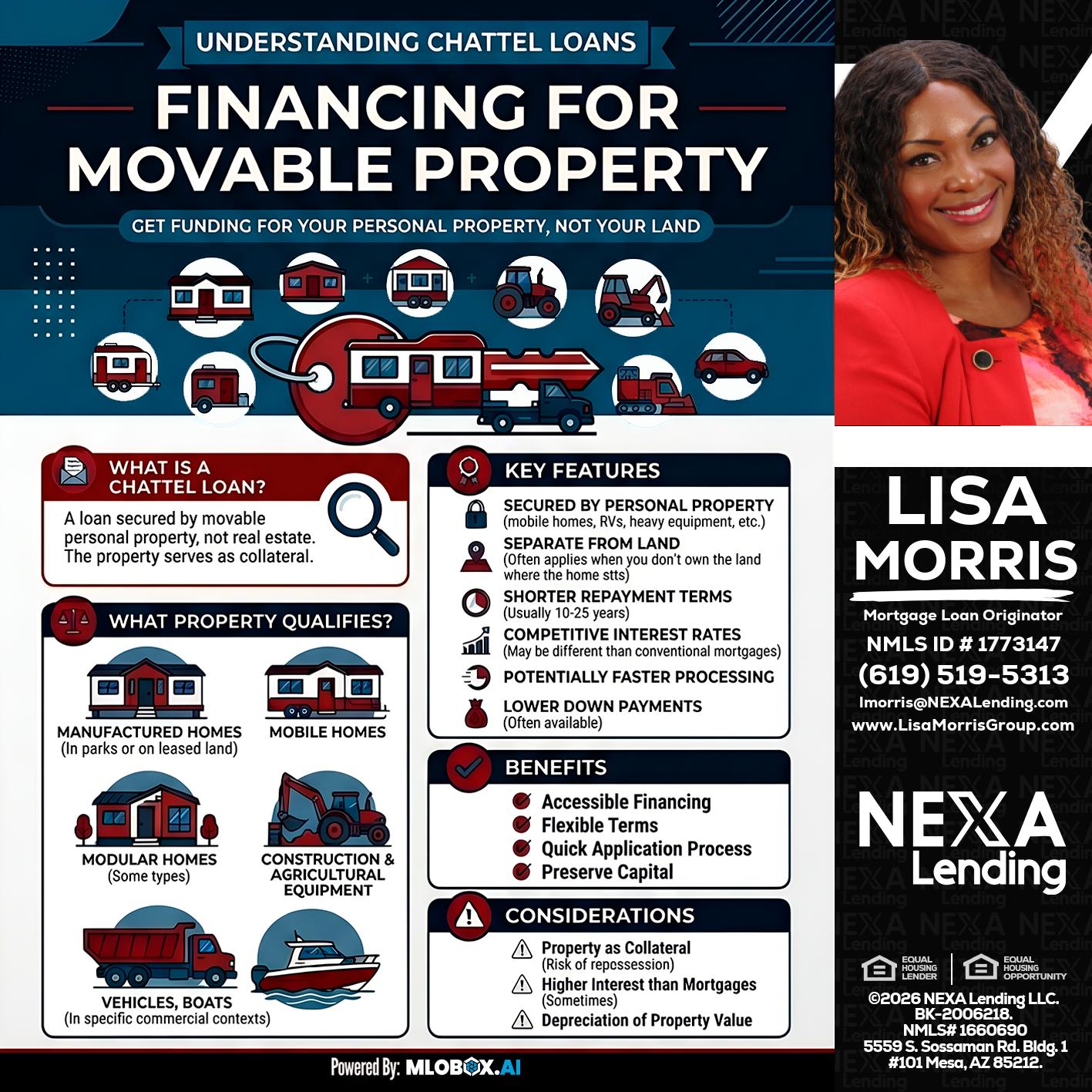 Chattel Loans - Lisa Morris -Mortgage Loan Officer