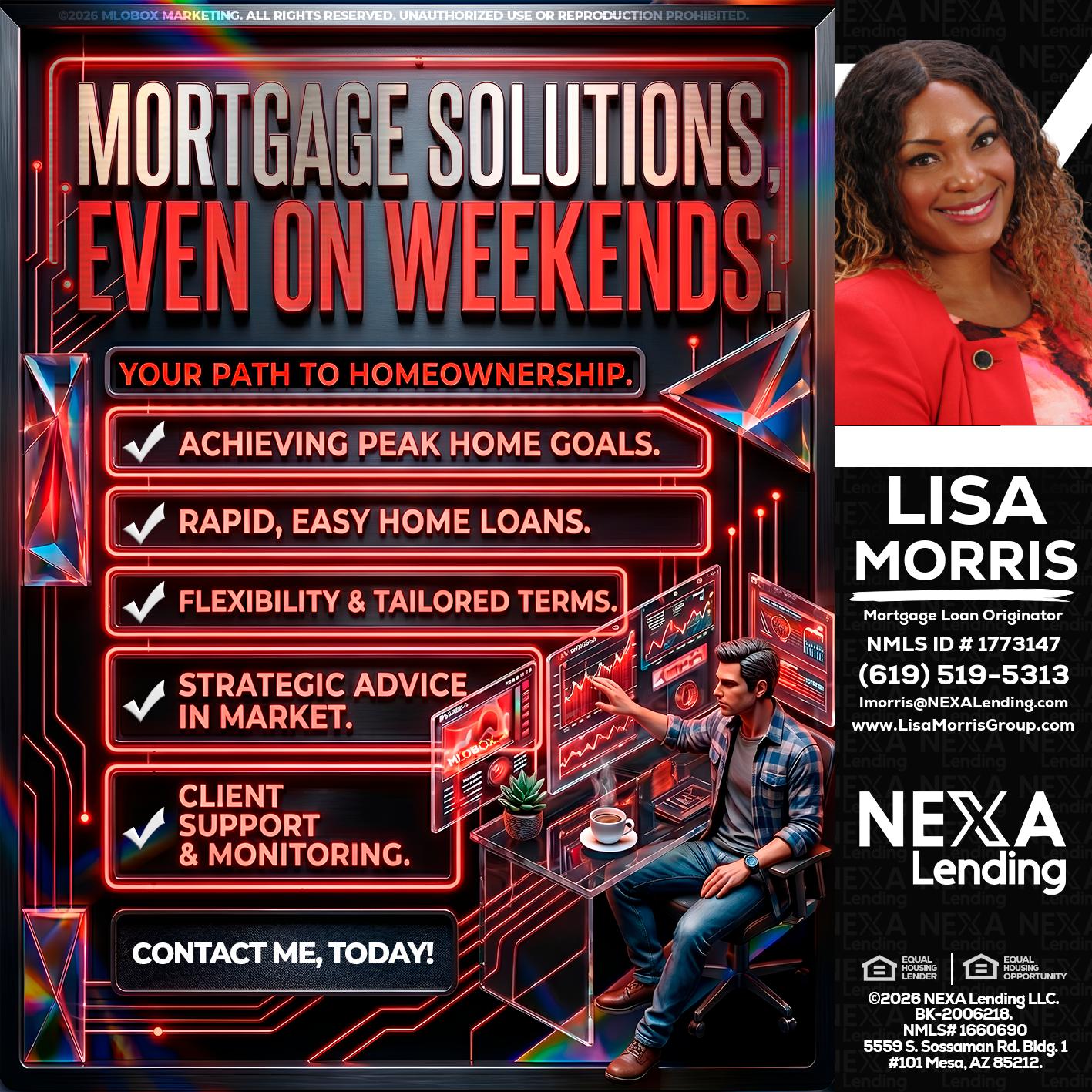 WEEKEND SOLUTIONS - Lisa Morris -Mortgage Loan Officer