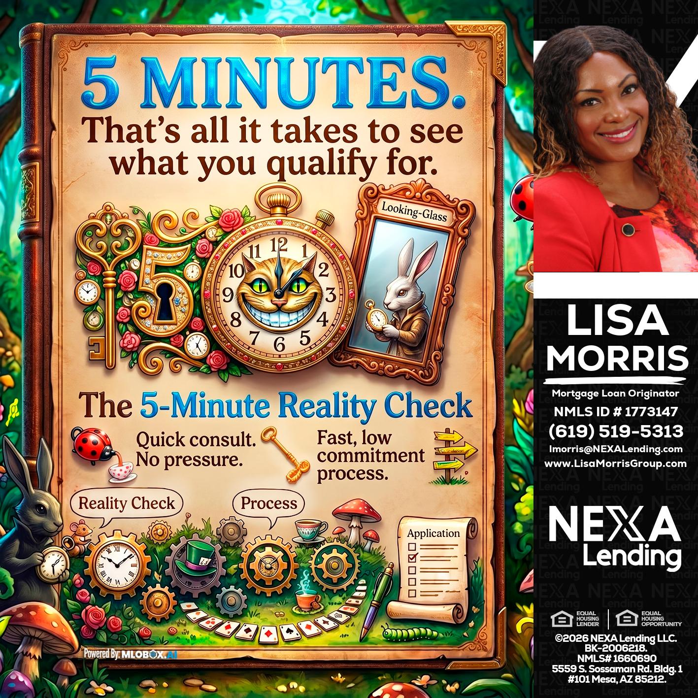 Reality Check! - Lisa Morris -Mortgage Loan Officer
