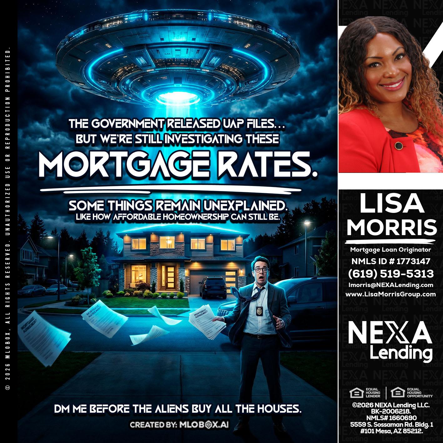 MORTGAGE RATES - Lisa Morris -Mortgage Loan Officer