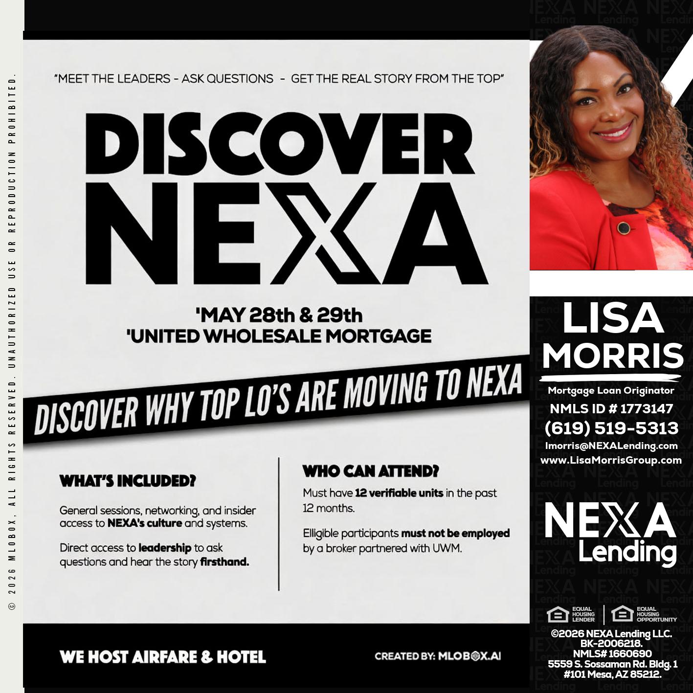 DISCOVER NEXA - Lisa Morris -Mortgage Loan Officer