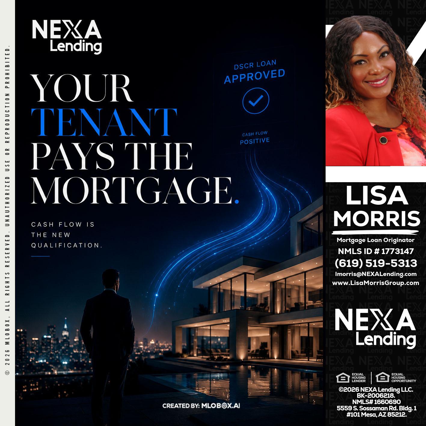 DSCR LOANS - Lisa Morris -Mortgage Loan Officer