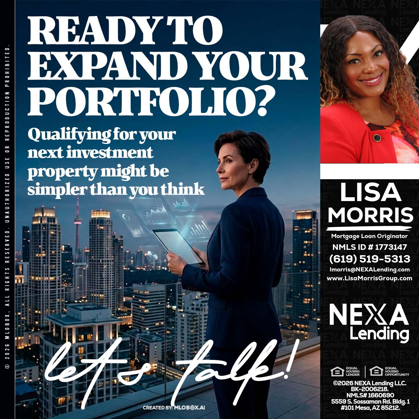 READY TO EXPAND - Lisa Morris -Mortgage Loan Officer