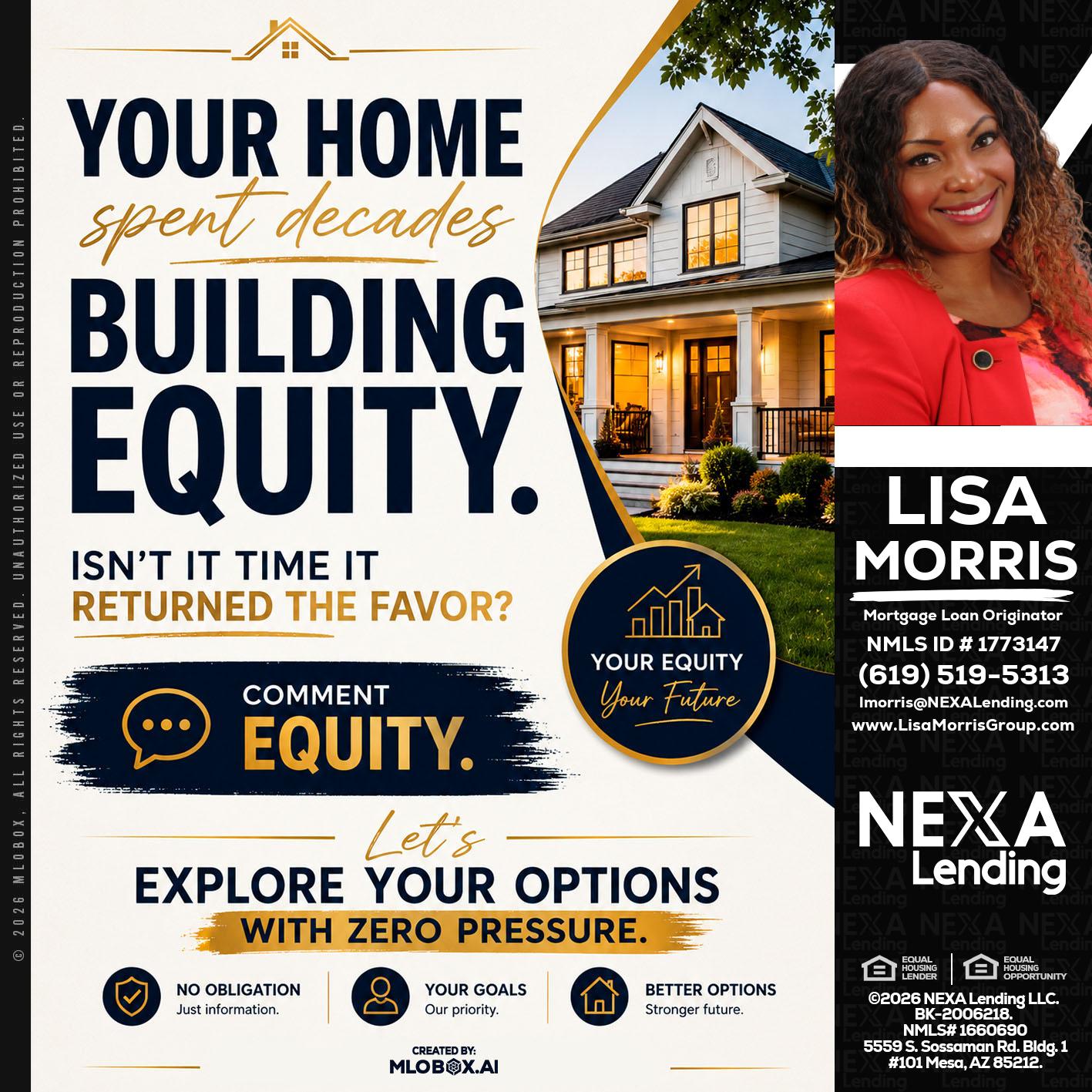 building equity - Lisa Morris -Mortgage Loan Officer