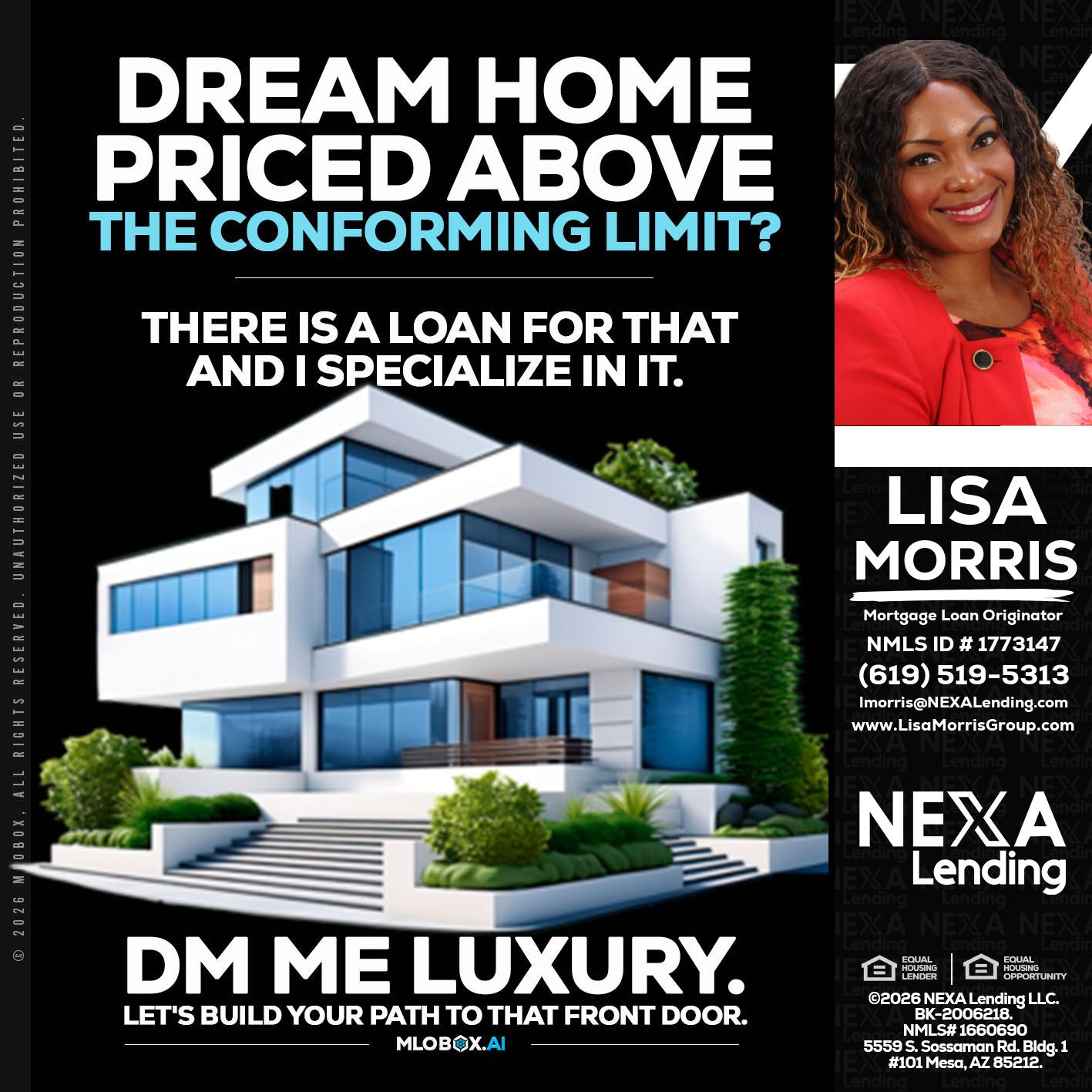 DREAM HOME - Lisa Morris -Mortgage Loan Officer