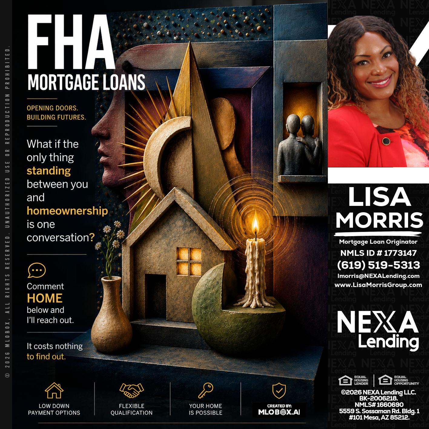 FHA - Lisa Morris -Mortgage Loan Officer