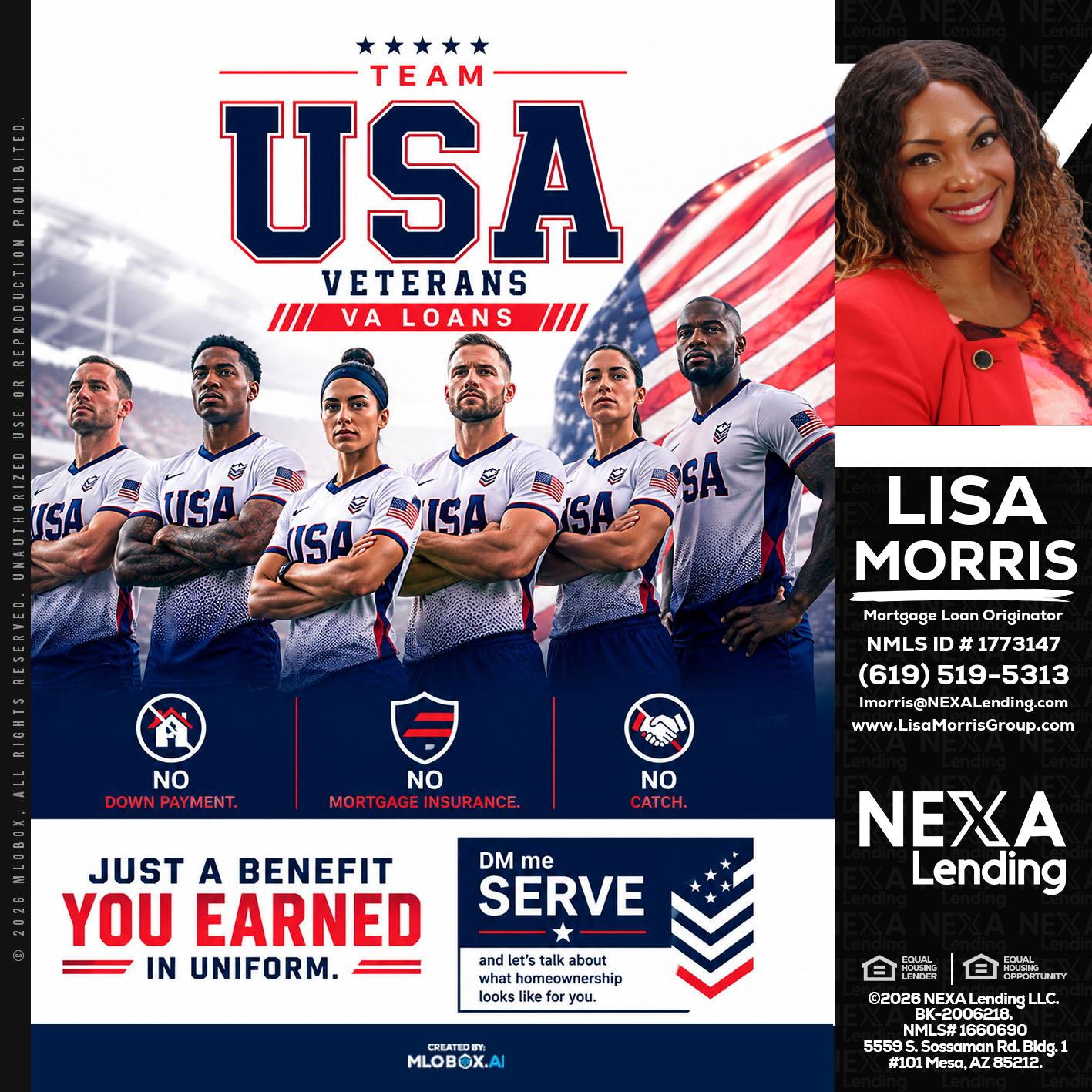USA TEAM - Lisa Morris -Mortgage Loan Officer
