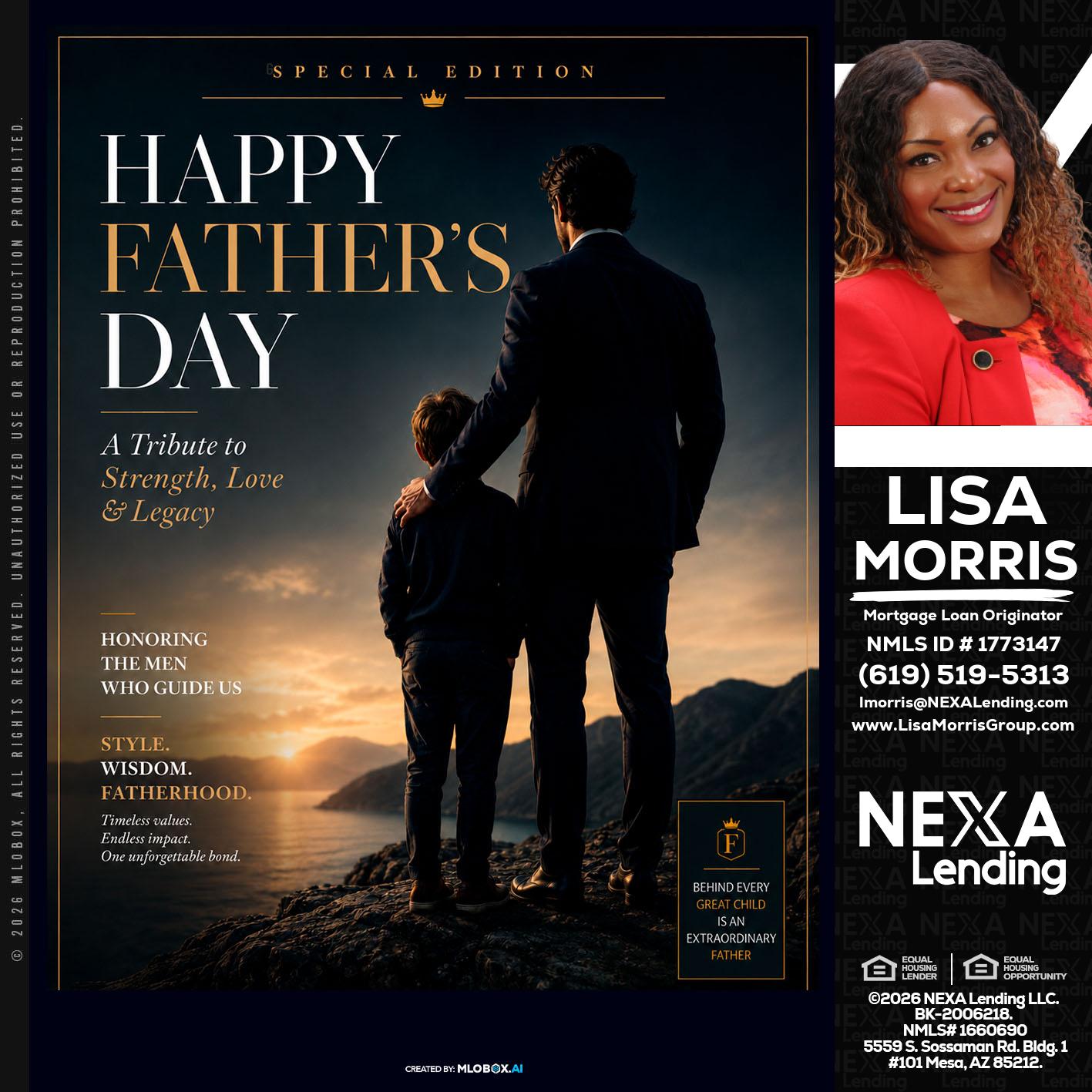HAPPY FATHERS DAY - Lisa Morris -Mortgage Loan Officer