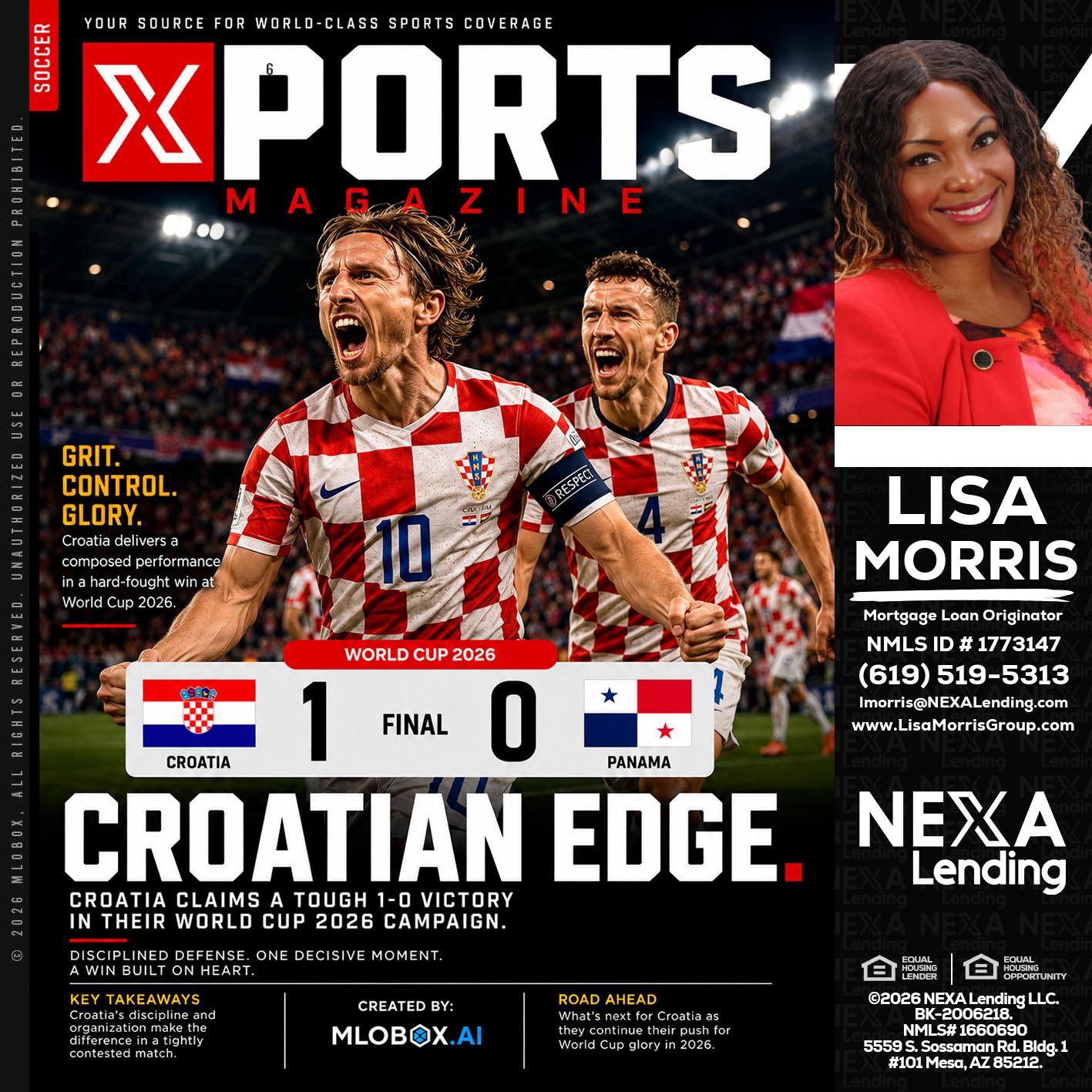 CROATIA 1-0 PANAMA - Lisa Morris -Mortgage Loan Officer