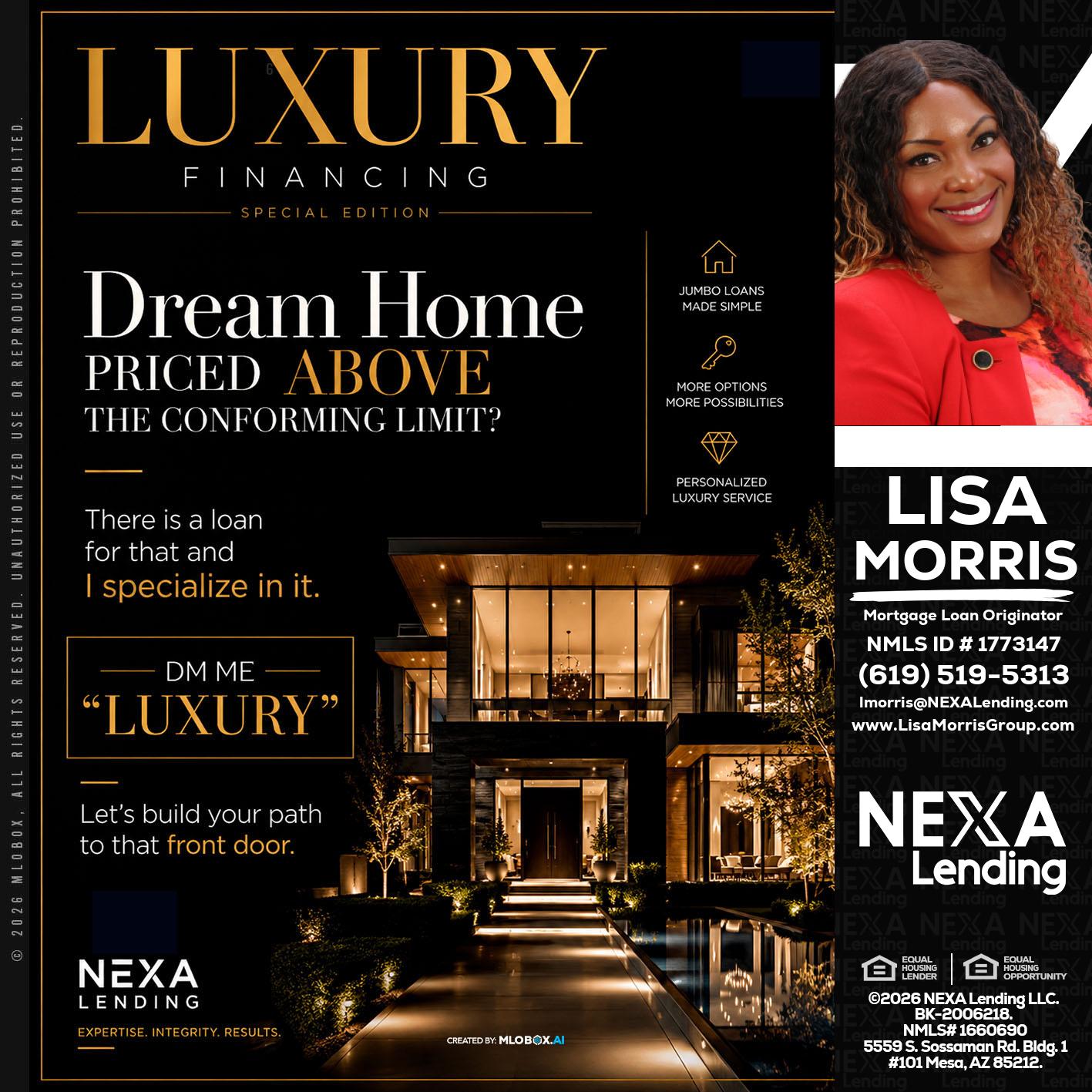 LUXURY - Lisa Morris -Mortgage Loan Officer