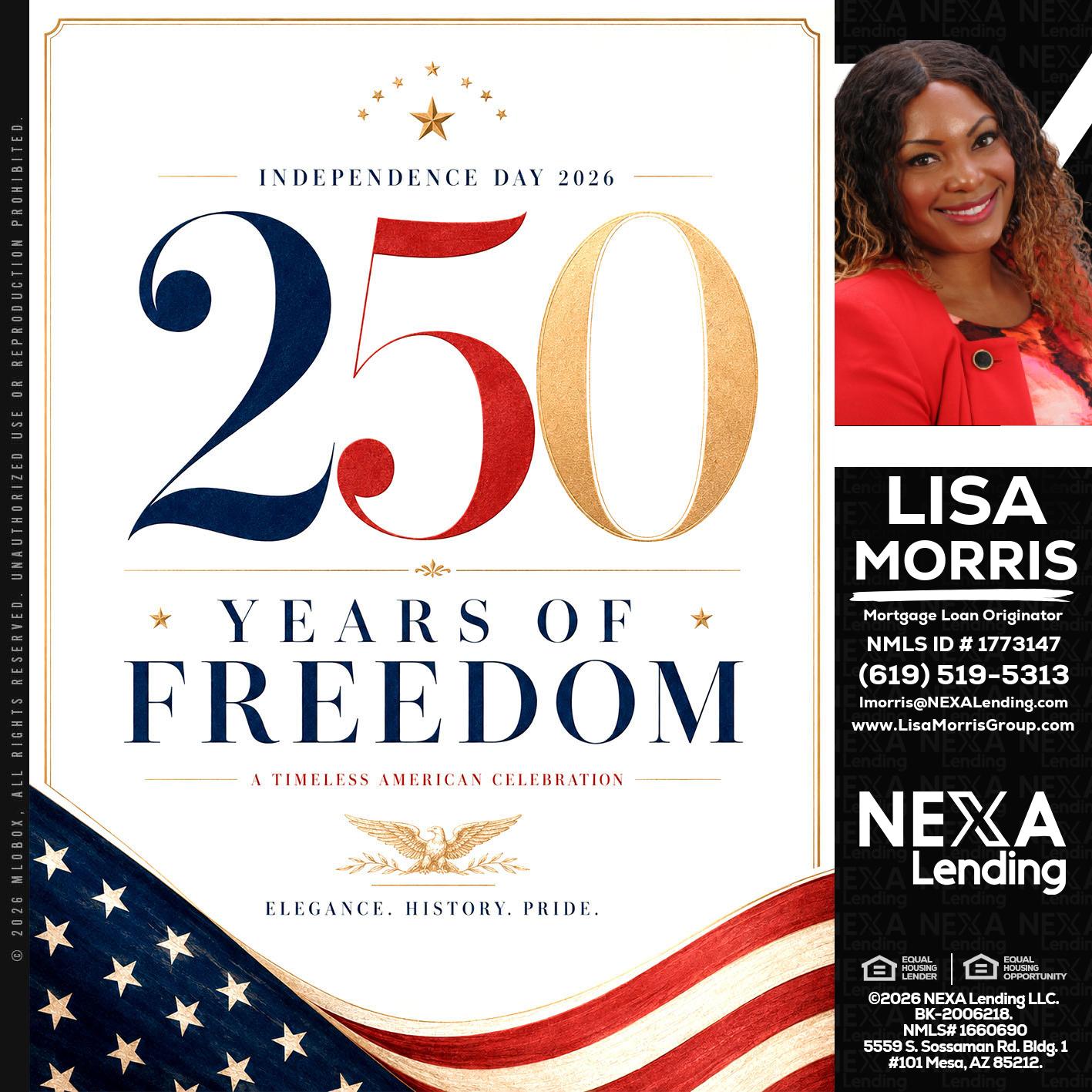 250 YEARS - Lisa Morris -Mortgage Loan Officer