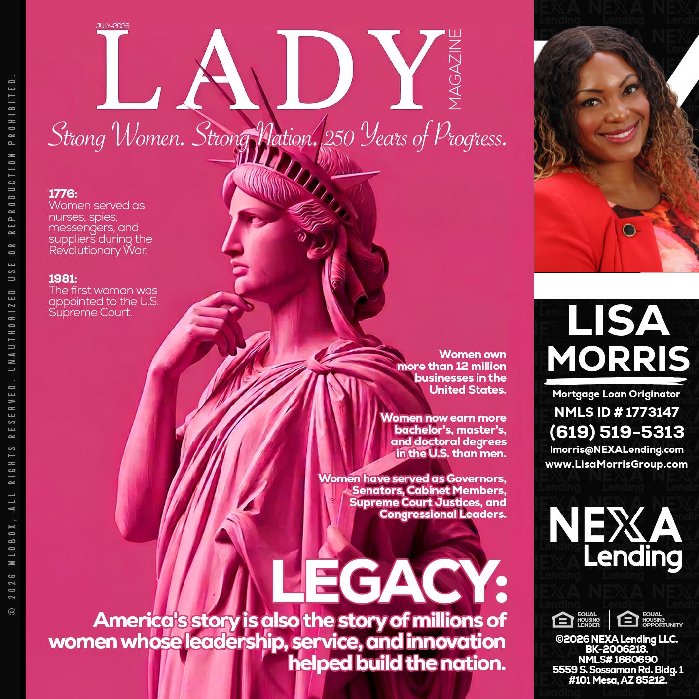 LADY LIBERTY! - Lisa Morris -Mortgage Loan Officer