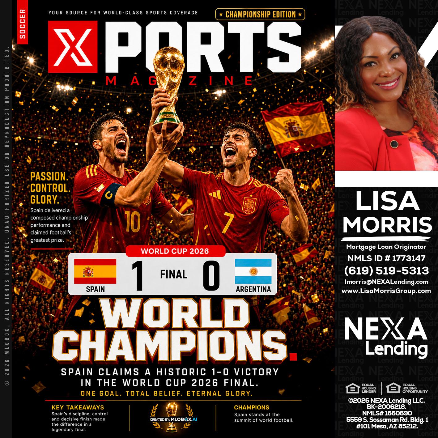 SPAIN CHAMPION - Lisa Morris -Mortgage Loan Officer