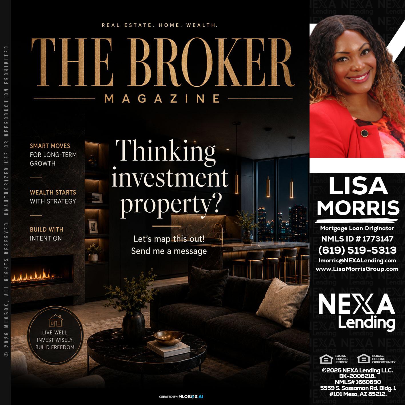 THE BROKER - Lisa Morris -Mortgage Loan Officer