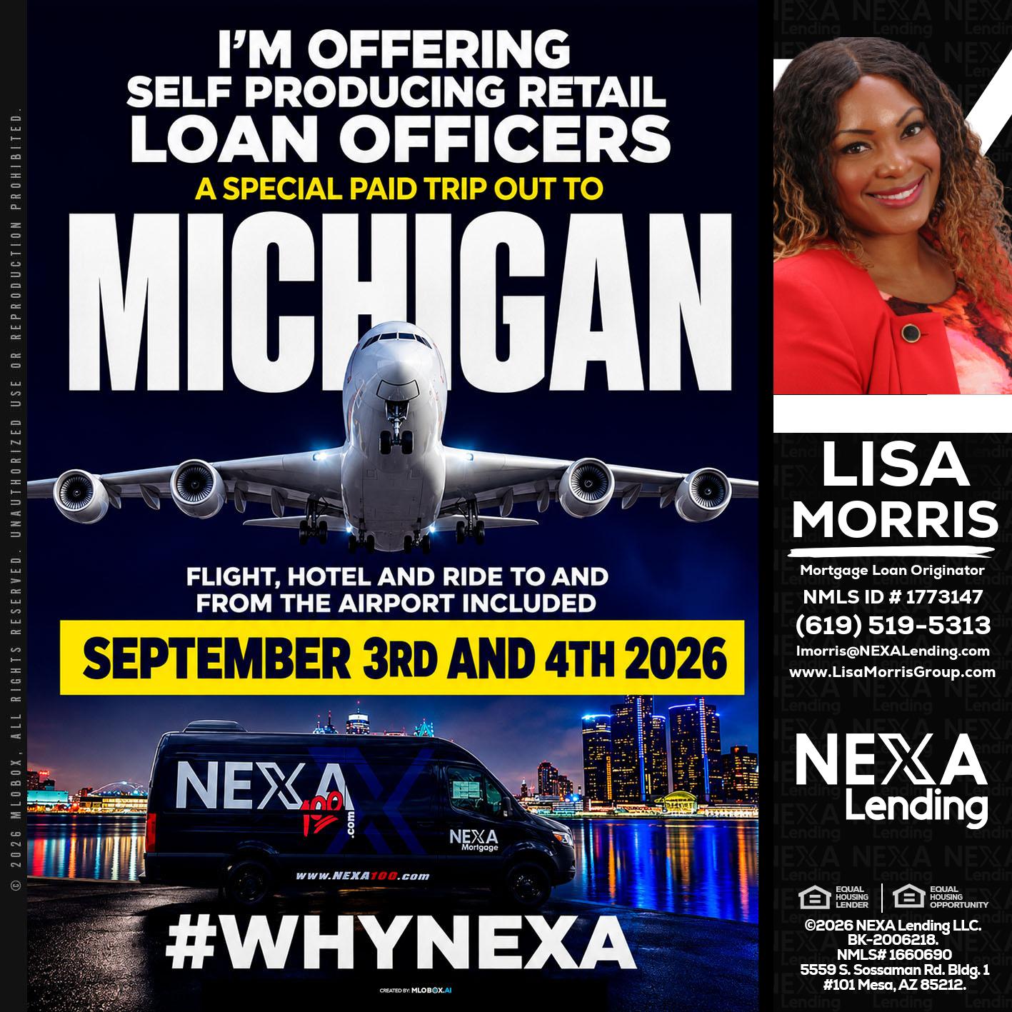 MICHIGAN - Lisa Morris -Mortgage Loan Officer