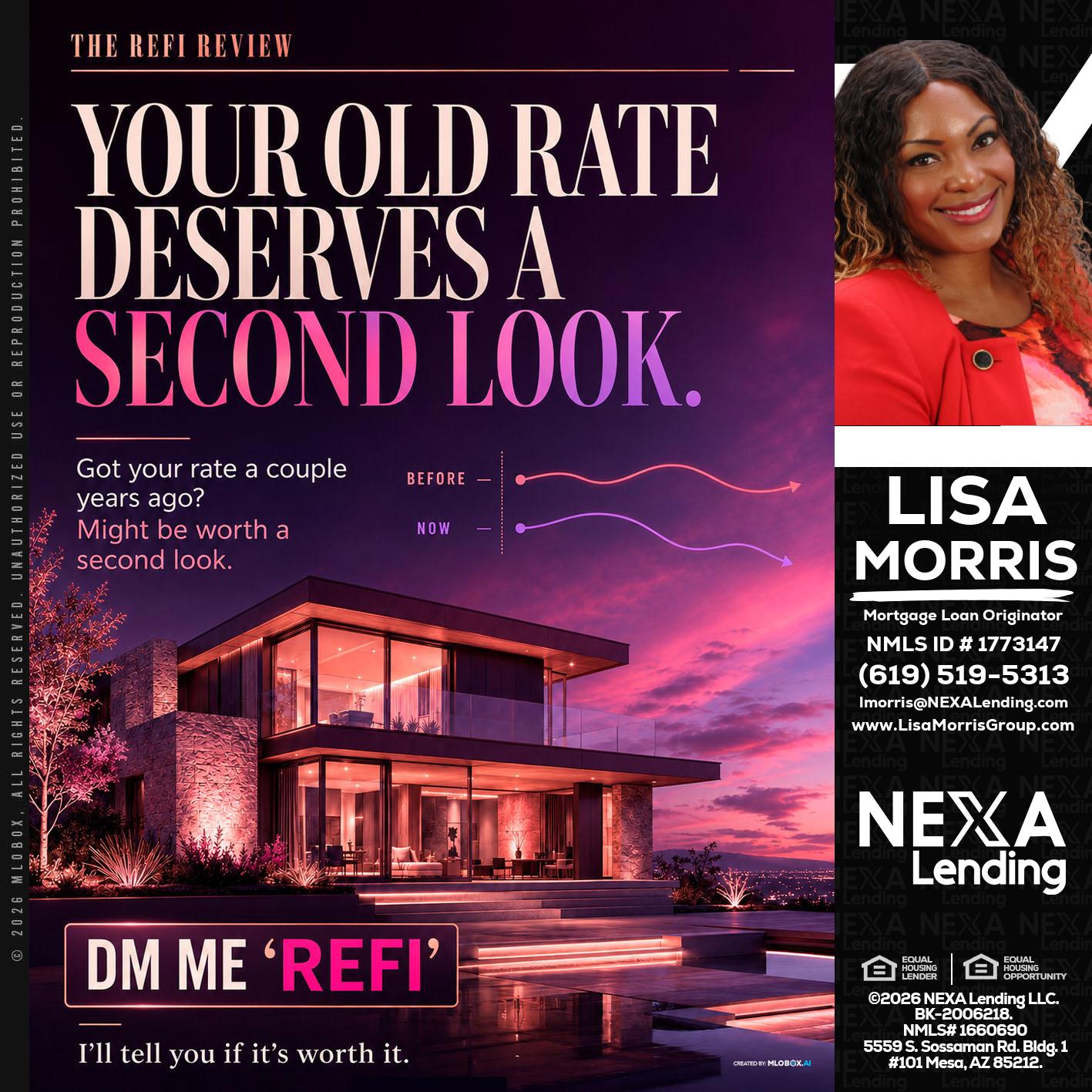 YOUR OLD - Lisa Morris -Mortgage Loan Officer