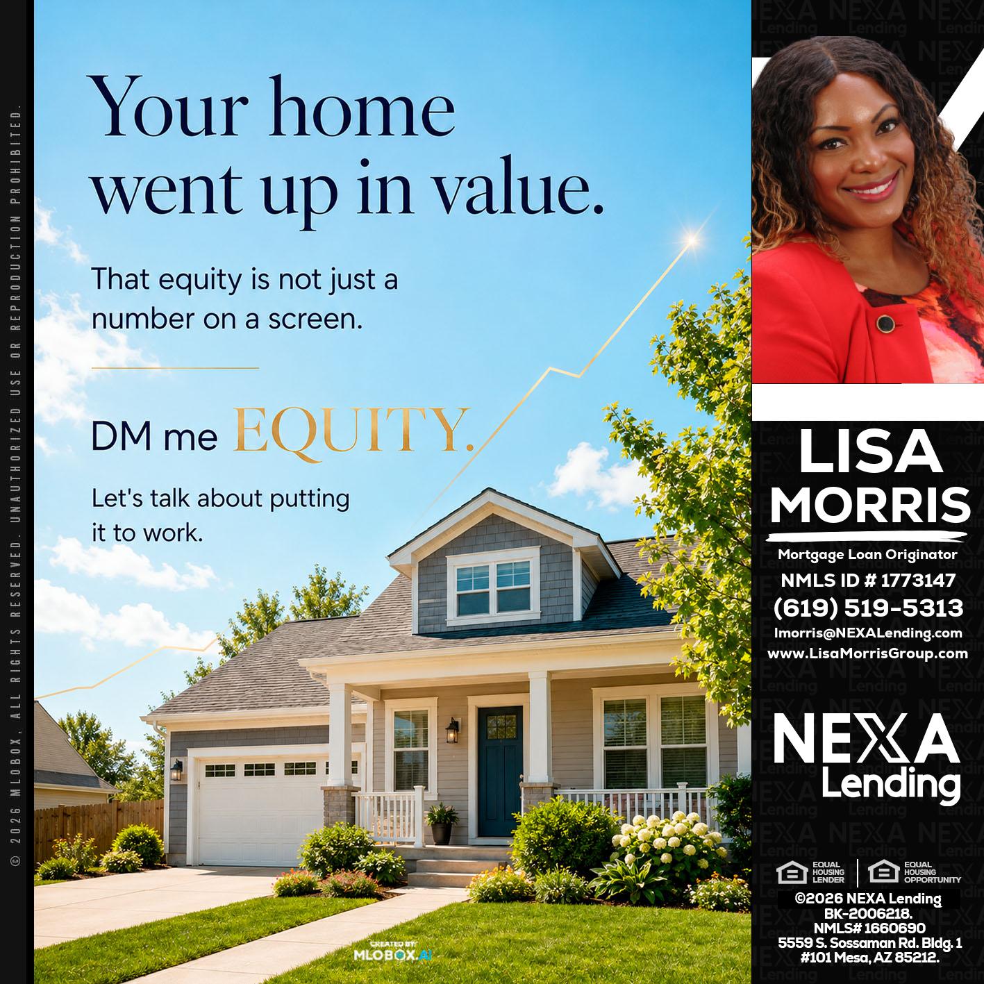 YOUR HOME - Lisa Morris -Mortgage Loan Officer