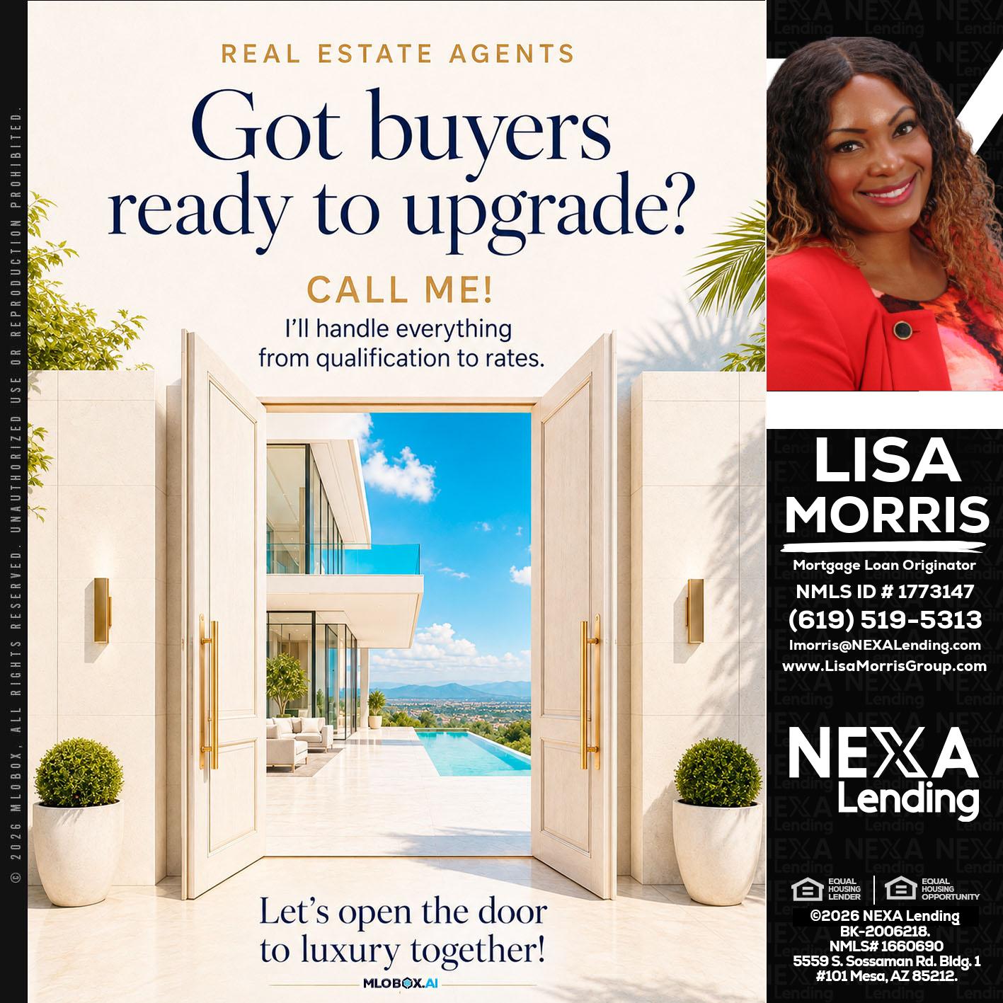 got buyers? - Lisa Morris -Mortgage Loan Officer
