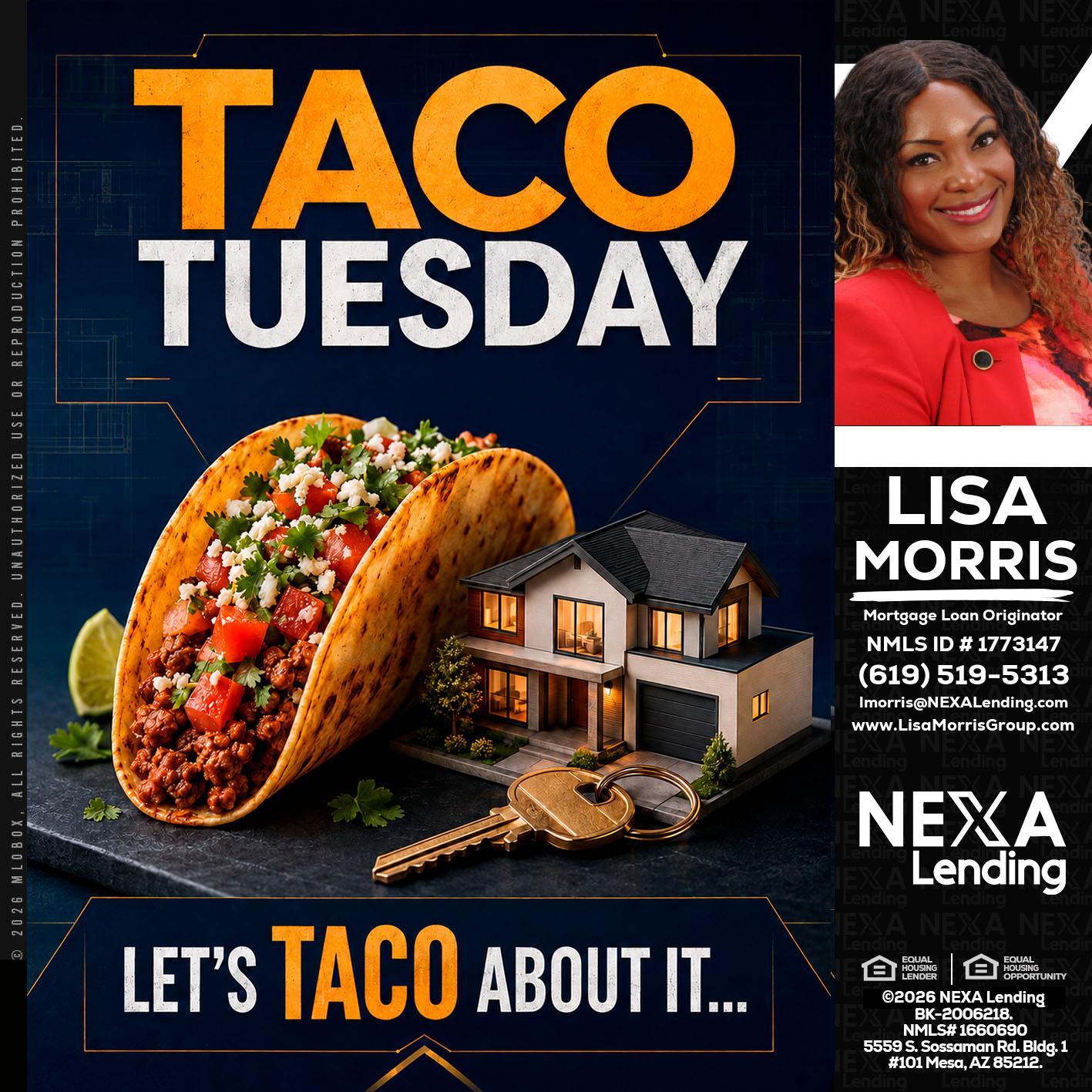TACO TUESDAY - Lisa Morris -Mortgage Loan Officer